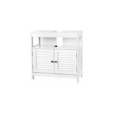 Découvrez notre collection de salles de bain. Vasagle Vasagle Meuble Sous Lavabo Armoire De Rangement Meuble De Salle De Bain 2 Volets 2 Casiers Anti Humidite Dimensions Du Produit 60 X 30 X 60 Cm Blanc Bbc02wt Meuble