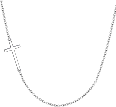 2pcs stainless steel cross pendant necklace for men women lord's prayer necklace philippians 4:13 cross pendant black chain 24 inch 4.6 out of 5 stars 101 $14.99 $ 14. Buy Xoyoyzu Tiny Cross Pendant Necklace For Women Simple Cross Necklaces Mothers Day Birthday Gifts For Women Girl Online In Turkey B07rqyg8t2
