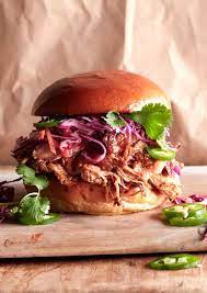 Honey Bbq Pulled Pork Burgers From Www Whatsgabycooking Com Whatsgabycookin Easy Slow Cooker Foo Pulled Pork Burger Pulled Pork Burger Recipe Pork Burgers