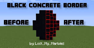 07.08.2020 · learn how to make an easy concrete machine in minecraft java edition without complicated redstone with this quick easy to follow minecraft tutorial.join this. Black Concrete Border For Building Minecraft Texture Pack