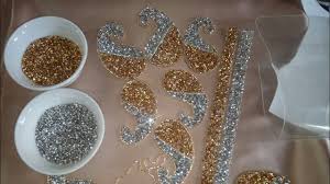 احسن و اسهل طريقة عمل موتيفات رائعة من ورق الجيلاتين و احجار الكافيار Youtube Bead Work Diy Embroidery Beaded Embroidery