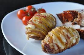 Bacon Cheese Facherkartoffeln Hasselback Potatoes Bbqpit De Facherkartoffeln Rezepte Lebensmittel Essen