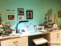 If you're setting up a craft room for kids to use, consider using chalk paint so the kids can literally write on the walls. Craft Room Paint Colors Ideas Jennifer Maker