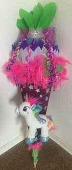 Schultute Zuckertute Madchen Pferd Glitzer Plusch Einhorn Handarbeit Unikat Schultute Basteln Zuckertuten Basteln Bastelarbeiten