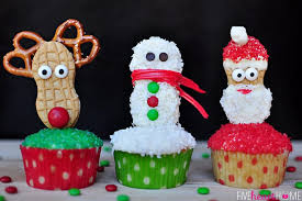 I love anything with peanut butter, and these definitely have plenty of that. Christmas Cupcake Toppers Using Nutter Butters Fivehearthome