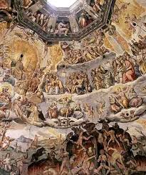 Il Giudizio Universale Di Giorgio Vasari 1572 79 Dettaglio Della Cupola Del Duomo Di Santa Maria Del Fiore Firenze Cadres Art