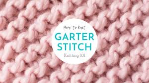 Kb knit into front and back of stitch = k1 f&b; The Garter Stitch Pattern How To Knit For Absolute Beginners Knitting 101 Step 4 Of 7 Youtube