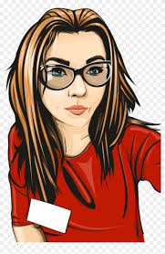 15 dec`18 chiang rai province thailand : Girl With Eyeglasses Cartoon Clipart 2520014 Pikpng