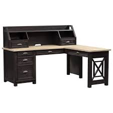 These are minimalist, open desks with minimal storage and a large desktop. Liberty Furniture Heatherbrook Transitional L Shaped Desk With Hutch Vandrie Home Furnishings L Shape Desks