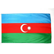 L'azerbaïdjan est un pays du caucase sur la rive ouest de la mer caspienne. Az Flag Drapeau Azerbaidjan 150x90cm Drapeau Azerbaidjanais 90 X 150 Cm Drapeaux Amazon Fr Jardin