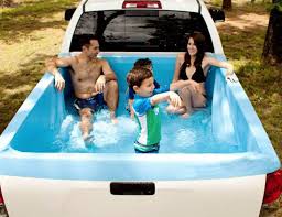 Pickup Pools A Truck Bed Swimming Pool Truck Bed Tent Camping Beds Air Mattress Camping