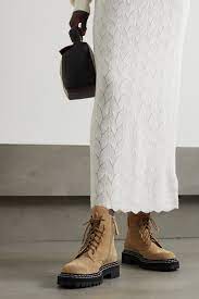 Beige Suede Ankle Boots Proenza Schouler Net A Porter