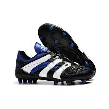 Blanc noir chaussure a crampon, nike chaussure de foot, chaussure foot crampon vissé. Adidas Predator Accelerator Electricity Fg Crampons Football Noir Blanc Bleu