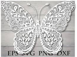 Download Mandala Butterfly Svg Zentangle Etsy