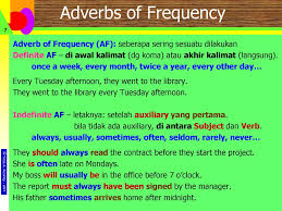 Adverbs of frequency adalah jenis kata keterangan yang menjelaskan seberapa sering kegiatan dilakukan. Basic Sentences Structure Yogyakarta State University Ppt Download