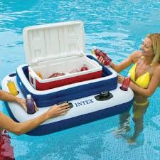Deluxe Floating Cooler Floating Cooler Cool Pools Backyard Accessories
