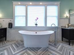 Matt harrington/courtesy of mcgrath ii tile is a durable way to add impact and can be used from floor to ceiling. Bathroom Tiles Tiling Options Madison Wi