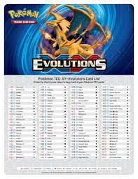 113 (108 normal, 5 secret). Xy Evolutions Card List Fill Online Printable Fillable Blank Pdffiller