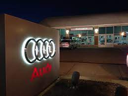 Another Shot Of The Audi Dealer From The Shoot Last Night Fun Shots Neon Signs Audi