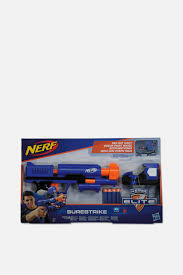 Different toys have come and gone, but the toy gun has always been a favorite. Nerf N Strike Elite Surestrike Dart Blaster Blue Brands For Less