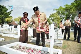 Hut Pramuka Tahun Ini Mengusung Tema Bersama Segenap Komponen Bangsa Gerakan Pramuka Siap Sedia Membangun Keutuhan Nkri Pramuka Peziarah Teknologi Informasi