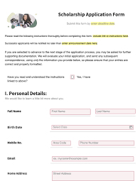 It's easy to use and one of the simplest ways to save data directly to a spreadsheet, and it's the best sidekick to google sheets' spreadsheets. Scholarship Application Form Template Download For Free Pdf Google Docs Doc