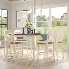 Thus, while white attracts attention with its size, cherry tones create contrast and add depth to the kitchen. Three Posts Counter Height Butterfly Leaf Dining Set Reviews Wayfair