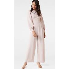 Ever New Lucille Long Sleeve Bow Back Jumpsuit Elegant Cocktail Women's 4  New