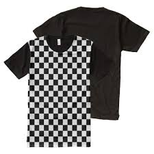 Black And White Square Pattern Shirt Black White Formula 1 Checkered Squares Pattern All Over Print T Shirt Print T Shirt Shirt Designs Trendy Tank Tops
