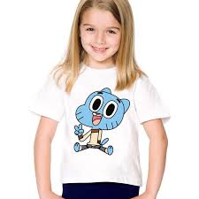 Our delivery service is quick, and we follow the safety rules. Cartoon Print The Amazing World Of Gumball Character Children T Shirts Kids Summer Tees Boys Girls Buy At A Low Prices On Joom E Commerce Platform