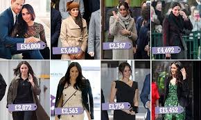 Meghan S Million Dollar Wardrobe Daily Mail Online Meghan Markle Style Celebrity Pictures Prince Harry And Megan