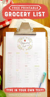 Check out the selection of the best grocery and shopping lists, which are great helpers in creating and then tracking the list of items to shop in the store. Free Editable Grocery List Printable Pdf