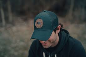 Leather Patch Trucker Cap The Normal Brand Hats Canvas Hat Leather Patches