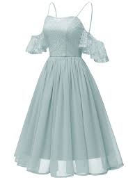 1950er Spitze Patchwork Brautjungfer Kleid Retro Stage German Fancy Dresses Retro Dress Fashion Dresses