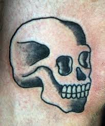 Traditional Skull Tattoo By Crutch623 Via Flickr Skull Tattoo Simple Skull Tattoos