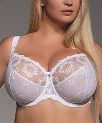 Kris Line White Lace Fortuna Full Fit Bra Plus Too Zulily