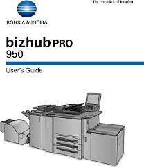Konica minolta bizhub c454 / c454e is a large (a3 size) network printer. Konica Minolta Bizhub Pro 950 User Manual