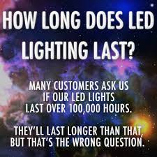 Many Customers Ask Us If Our Led Lights Last Over 100 000 Hours They Ll Last Longer Than That But That S Th This Or That Questions How To Find Out Led Lights