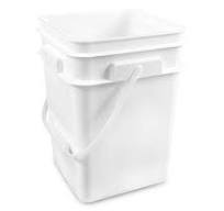 4 Gallon 65 Mil BPA-Free Food-Grade Square Bucket with ...