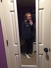 Cute Fall Or Winter Outfit Navy Long Sleeve Vineyard Vines Shirt Leggings White Converse French Braid Outfits With Leggings Navy Outfit Vine Shirts