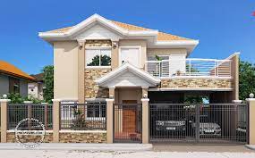 2 storey house , function: Four Bedroom Double Story Stylish House Plan Acha Homes