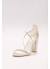 Block Heel Rose Gold Wedding Shoes