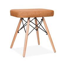 Dänisches bettenlager schafft ein neues ambiente zwar nennt sich der online shop etwas tiefstapelnd dänisches bettenlager. Upholstered Stool With Dsw Style Legs Orange Upholstered Stool Dressing Table With Stool Stool