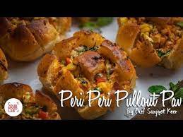 Peri Peri Pullout Pav Chef Sanjyot Keer Your Food Lab Youtube Indian Food Recipes Vegetarian Food Lab Homemade Breakfast Recipes