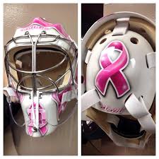 The houston texans' most vibrant pink publicity will be on see some of the most ridiculous items that turn pink in october in the above gallery. Jimmy Howard S Pink Breast Cancer Awareness Month Mask Wins The Ribbon Photo