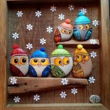 Bird A La Mode Cps Beautiful Diy Christmas Painted Rocks Design 25 Rock Crafts Diy Christmas Paintings Crafts