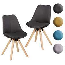 Bauhaus stuhle online shop fur bauhaus originale smow de. Finebuy Design Esszimmerstuhle 2er Set Sv43580 Skandinavische Stuhle Mit Holzbeinen Retro Stuhlset Bunt Kuchenstuhle