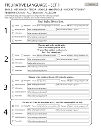 Practice Figrative Language Writing Instruction Similes And Metaphors Literary Analysis