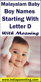 Malayalam Baby Boy Names Starting With Letter D With Meaning Popular Baby Boy Names Baby Boy Names Cute Baby Boy Names