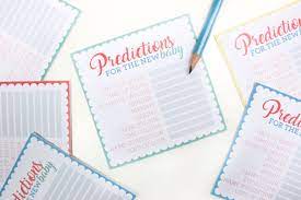 Guessing games are a huge hit at showers. Free Printable Baby Shower Prediction Cards Party Delights Blog